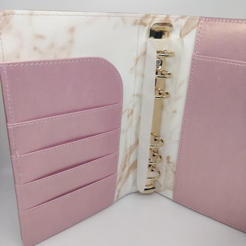 🆓🚚 A6 Binder Cover Rose Gold